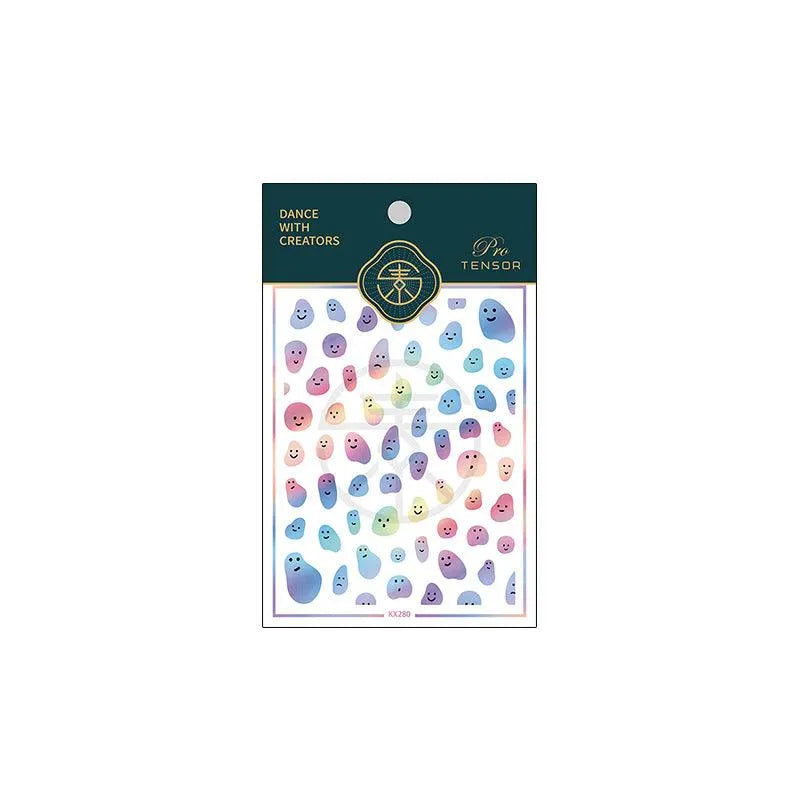 Laser Heart Nail Art Stickers Love Heart Bunny Shape Adhesive Sticker Decals KX280