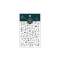 Nail Art Stickers Adhesive Slider Embossed Chemistry Symbol Sticker Decals KX294