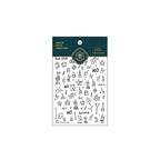 Nail Art Stickers Adhesive Slider Embossed Chemistry Symbol Sticker Decals KX294