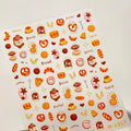 Kawaii Food Nail Stickers - Cute Bread, Donut & Coffee DIY Manicure Decals M1217