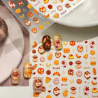 Kawaii Food Nail Stickers - Cute Bread, Donut & Coffee DIY Manicure Decals M1217