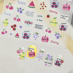 Kawaii Summer Drink & Fruit Nail Stickers 5906