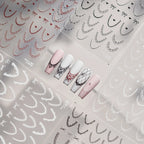Lace French Tip Nail Stickers 5512