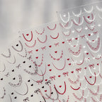 Lace French Tip Nail Stickers 5512