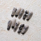 Laser Butterfly Nail Art Stickers Adhesive Slider Black Butterfly Sticker Decals M269