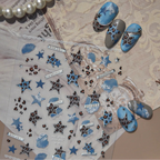 Leopard Print Cross Nail Stickers