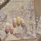 Leopard Print Cross Nail Stickers