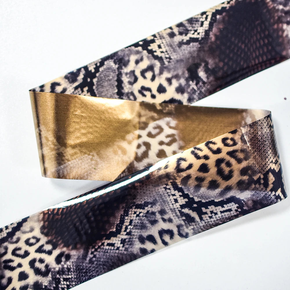 Savage Instinct Animal Print Nail Foil Strip 100cm - 339