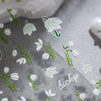 Lily Flower Nail Art Stickers Floral Adhesive Slider Sticker Decals TS1687