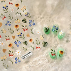 Lily Flower Nail Art Stickers Wild Flowers Rose Sticker Decals