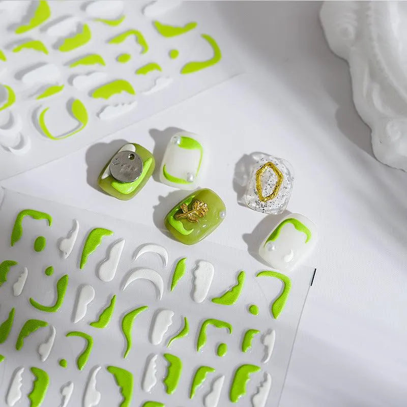 Lines Nail Art Stickers Adhesive Slider French Tips Sticker Decals TS1729