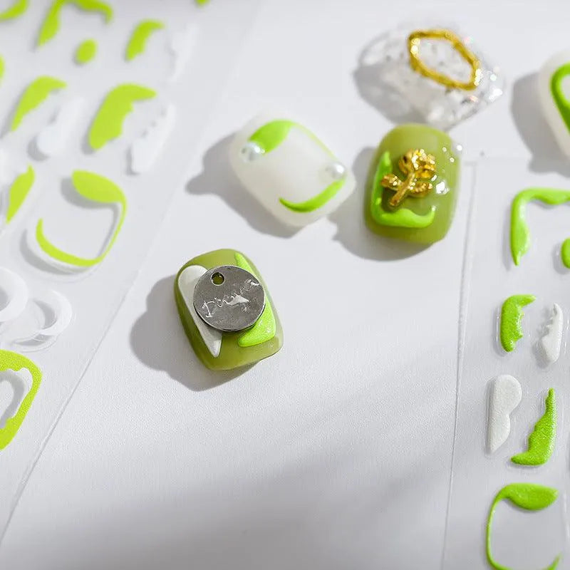 Lines Nail Art Stickers Adhesive Slider French Tips Sticker Decals TS1729