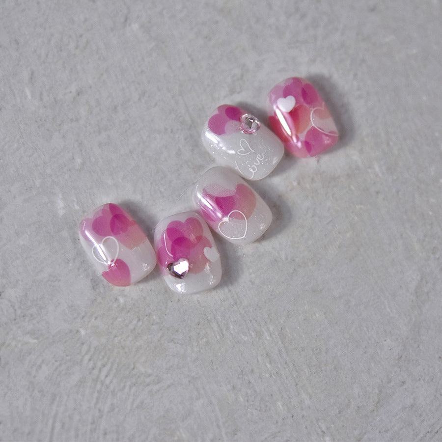 Love Heart Nail Art Stickers Valentine's Day Adhesive Sticker Decals MS427
