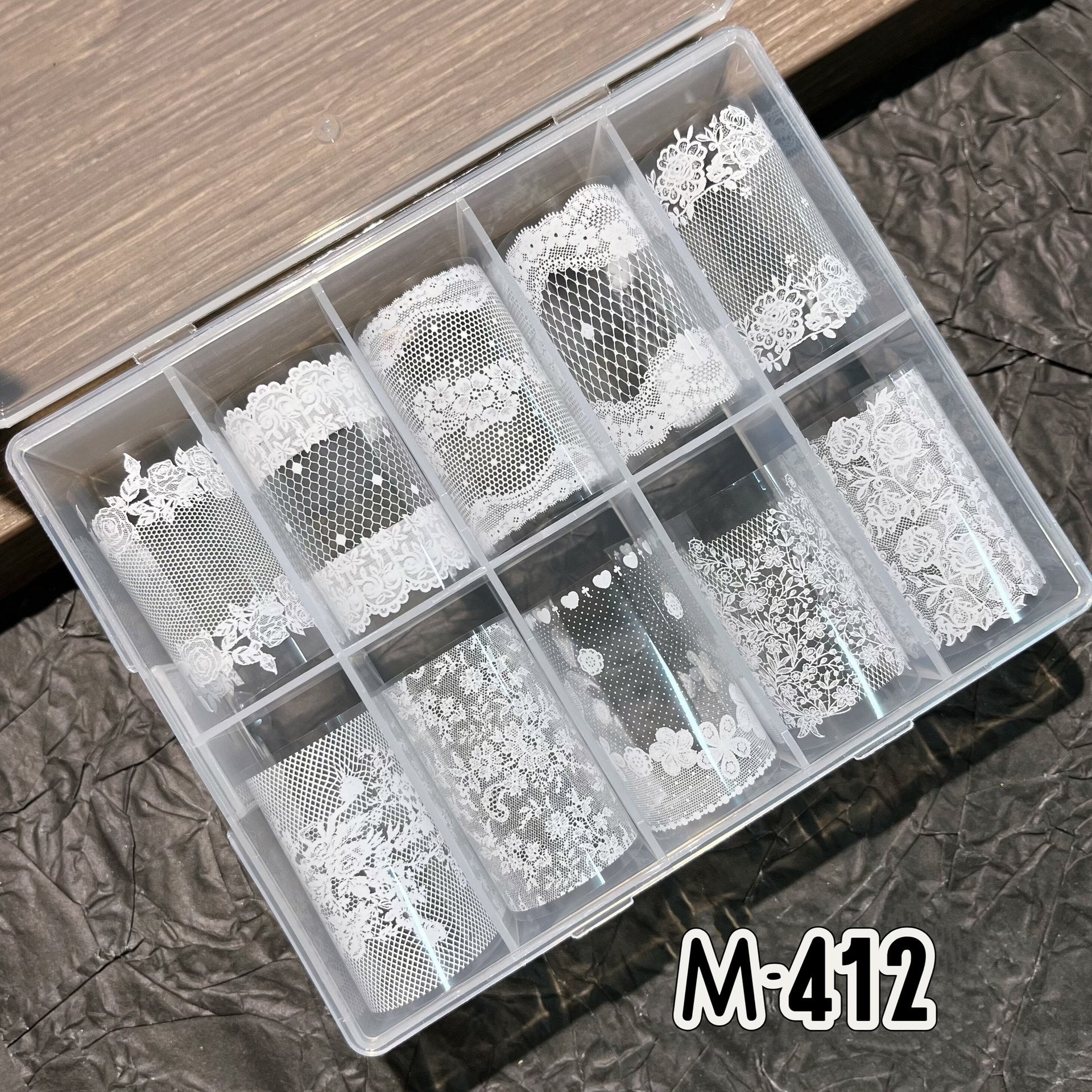Vintage Floral Lace Nail Foil Collection