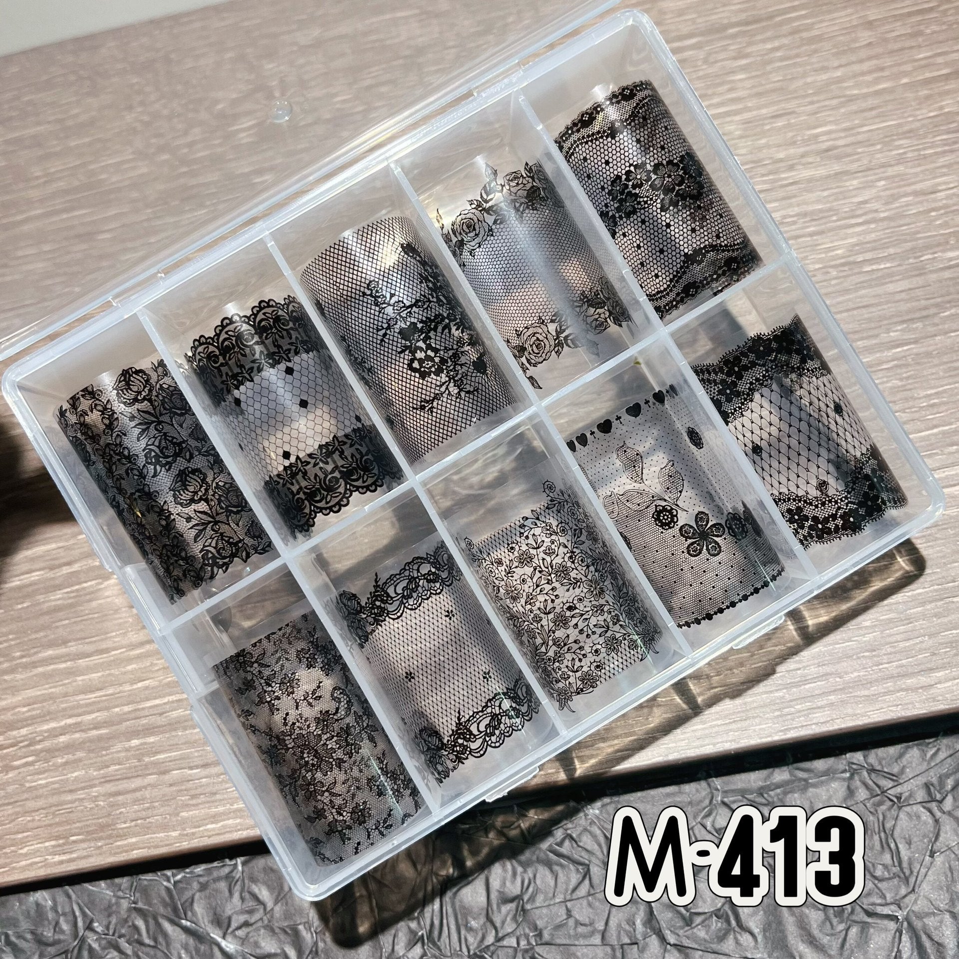Vintage Floral Lace Nail Foil Collection
