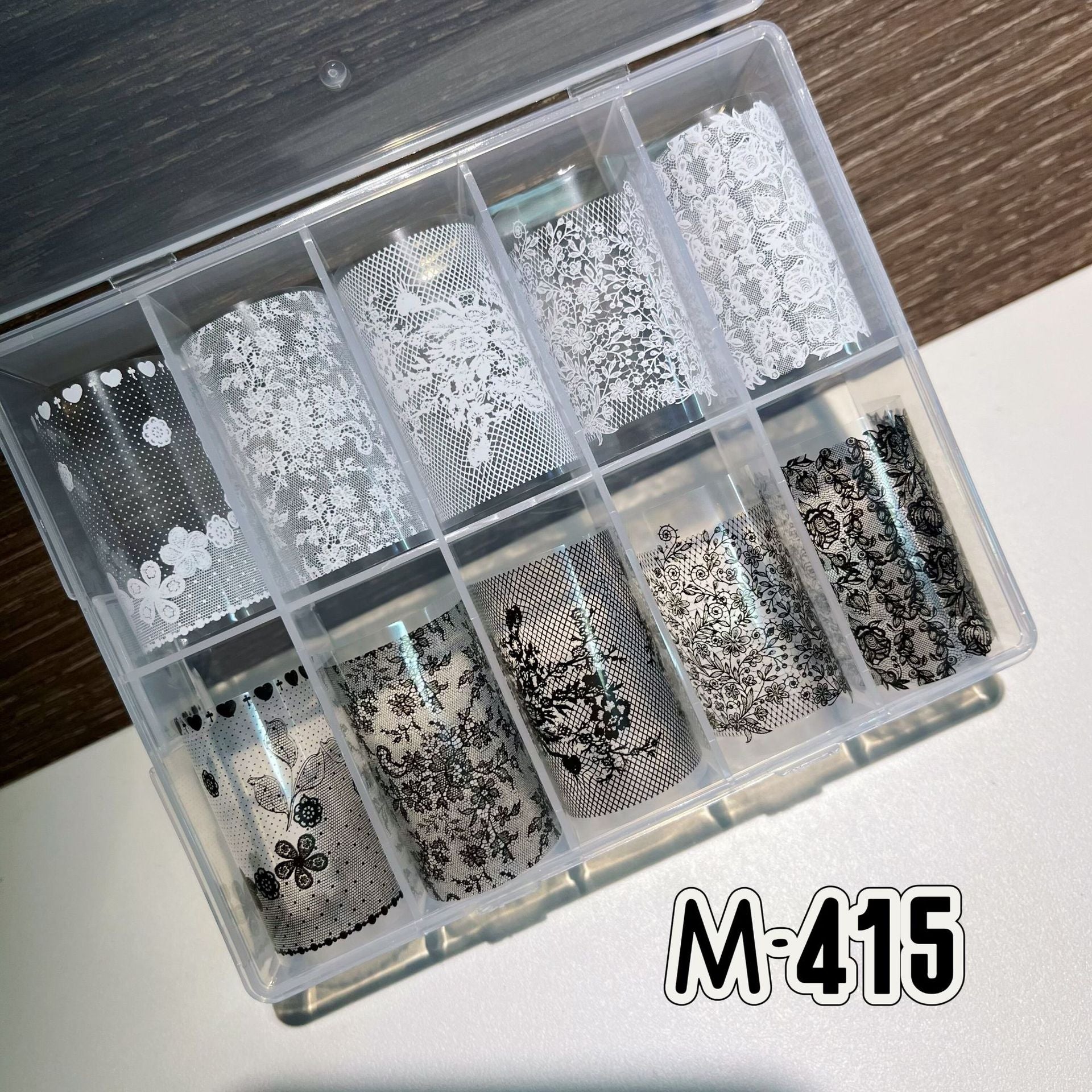 Vintage Floral Lace Nail Foil Collection