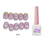 Glass Candy Cat Eye Gel Polish - Jelly Magnetic Syrup Nail Gel 12ml
