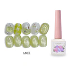 Glass Candy Cat Eye Gel Polish - Jelly Magnetic Syrup Nail Gel 12ml