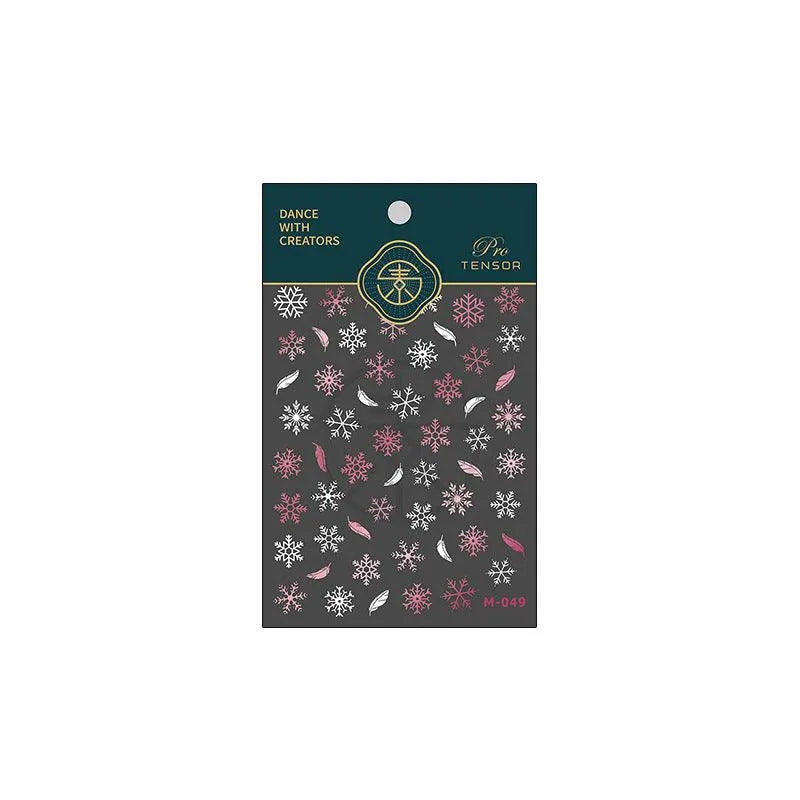 Winter Nail Art Stickers Snowflake Adhesive Sticker Decals M049