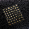 Snowflake Nail Art Stickers Adhesive Slider Metal Colors Snowflake Sticker Decals M059 Gold