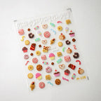 Sweet Nail Art Stickers Donuts Adhesive Sliders Dessert Cupcake Jelly Sticker Decals M128