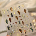 3D Animal Print Nail Stickers - Leopard & Zebra Jelly Decals