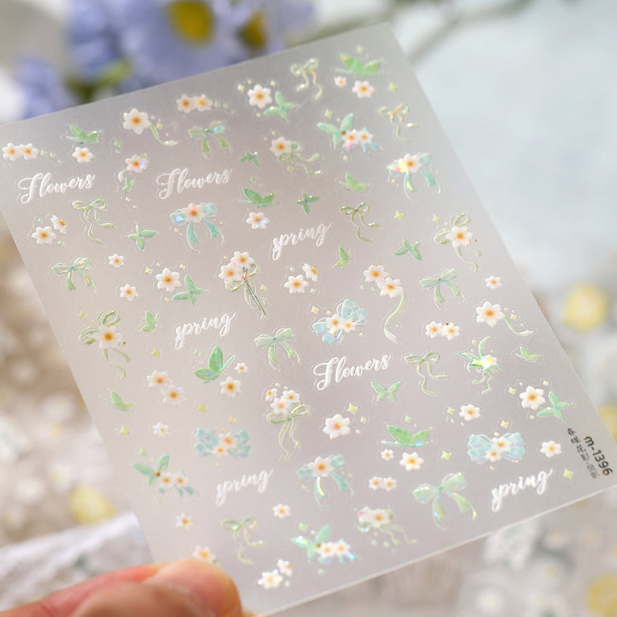 Daisy Flower Nail Art Stickers Decals 