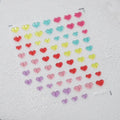 Nail Art Stickers Adhesive Slider Candy Colors Love Heart Jelly Sticker Decals M152