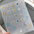 Nail Art Stickers Adhesive Dried Flower Sticker Decals M163