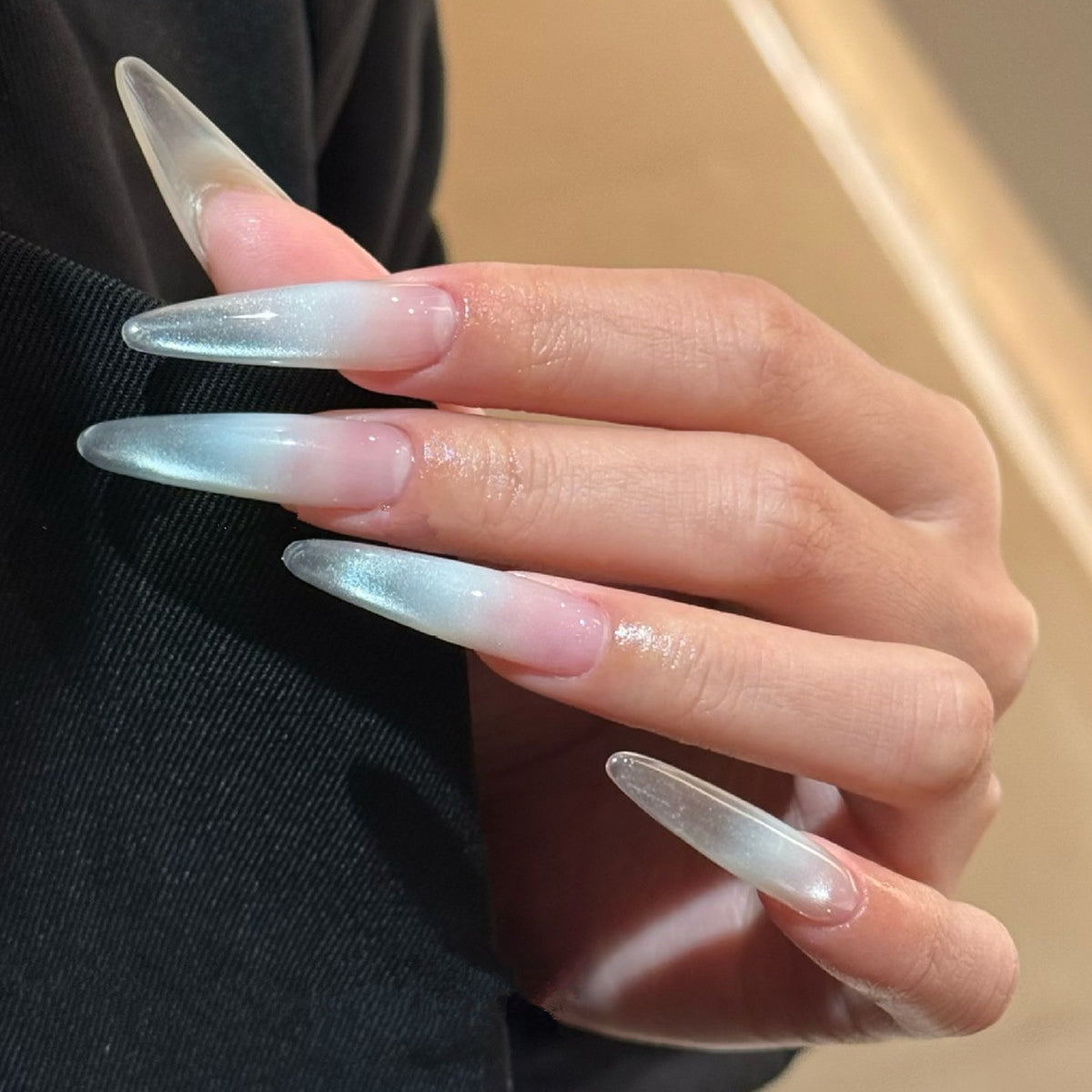 Clear Cat Eye Gel Polish - Glitter Magnetic Nail Gel 12ml