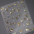 Nail Art Stickers Adhesive Slider Embossed Laser Butterfly Sticker Decals M224