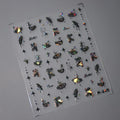 Laser Swan Nail Art Stickers Ballet Bow Adhesive Sticker Decals M245