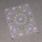 Nail Art Stickers Adhesive Slider Embossed Zodiac Aries Nail Sticker Decals DIY Nail Supplies M273