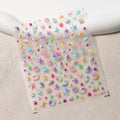 Seahorse Nail Stickers Colorful Shell Adhesive Embossed Summer Nail Art Sticker Decals M367