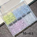 Elegant Lace Nail Foil Set - White & Black Floral Wedding Art Decals