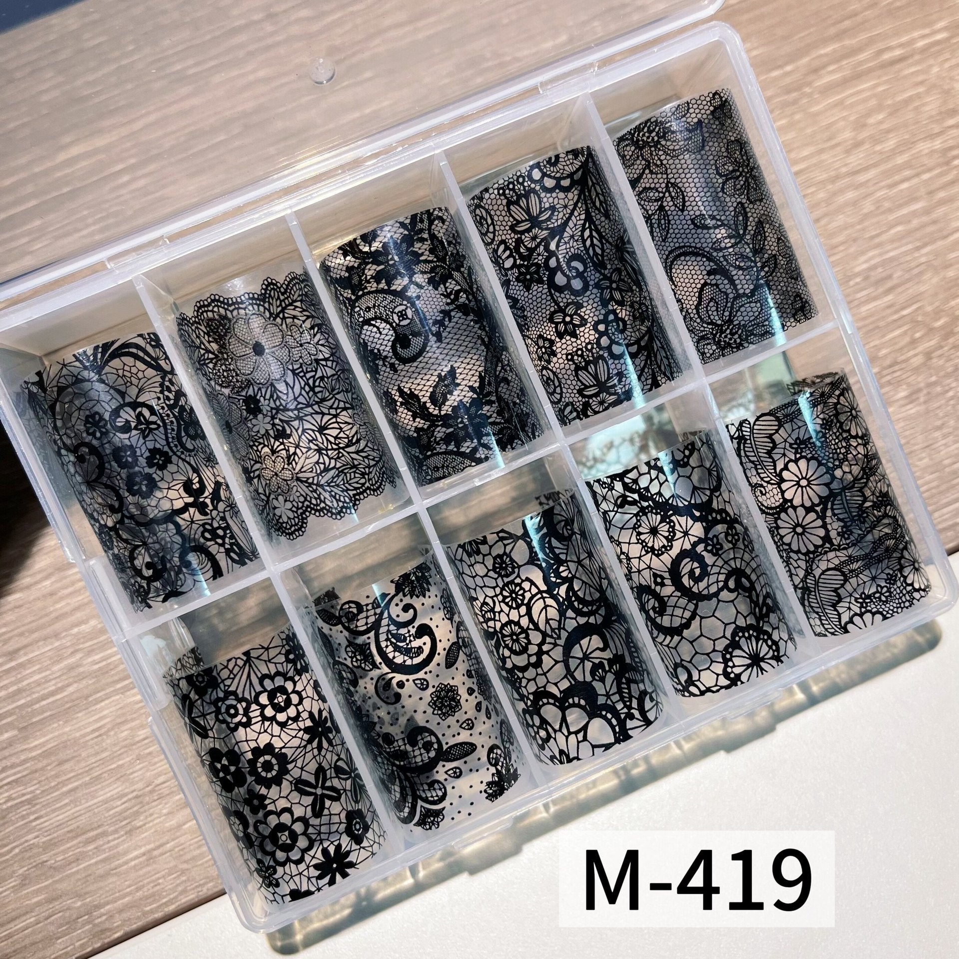Vintage Floral Lace Nail Foil Collection