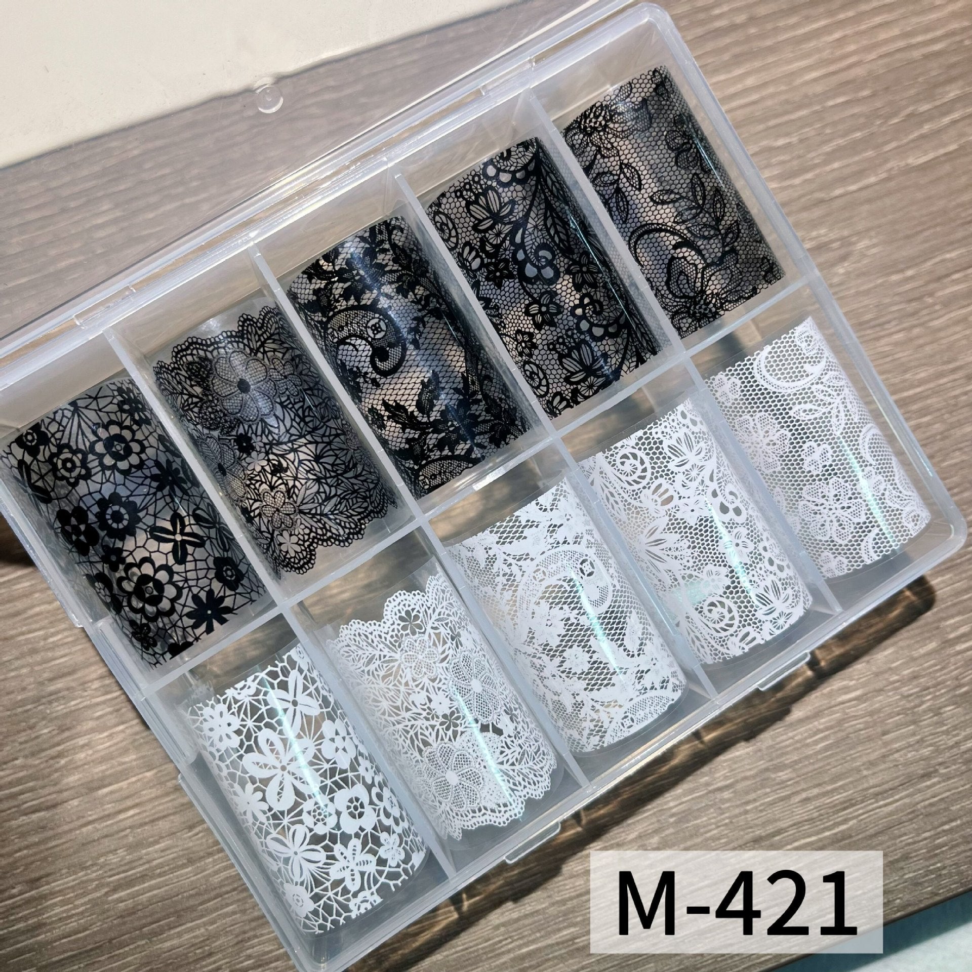 Vintage Floral Lace Nail Foil Collection