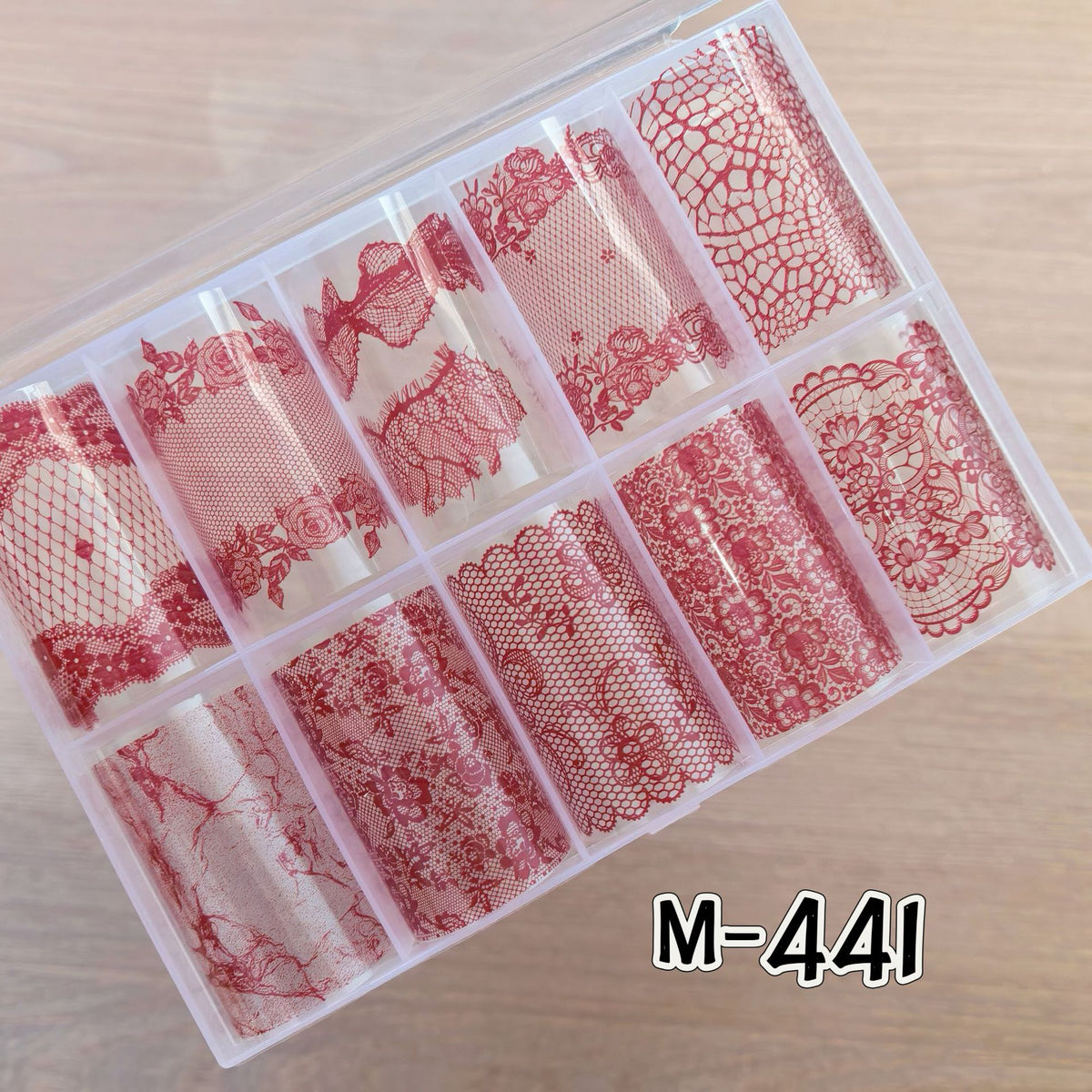 Elegant Lace Nail Foil Collection - White & Black Floral Wedding Art Decals