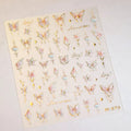 3D Fairy Butterfly Nail Stickers – Ultra-Thin Gold Wings Nail Art Decals M879