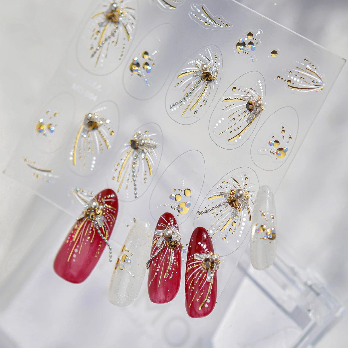 Handmade 5D Christmas Nail Charms Set