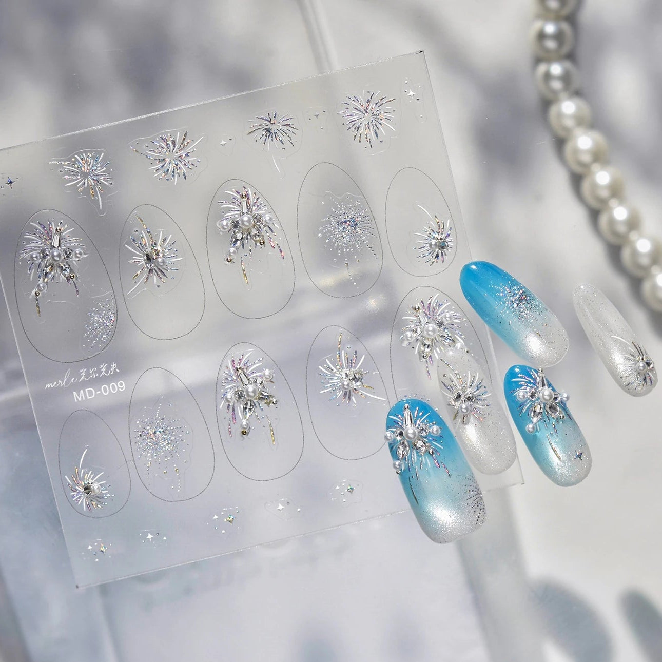 Handmade 5D Christmas Nail Charms Set