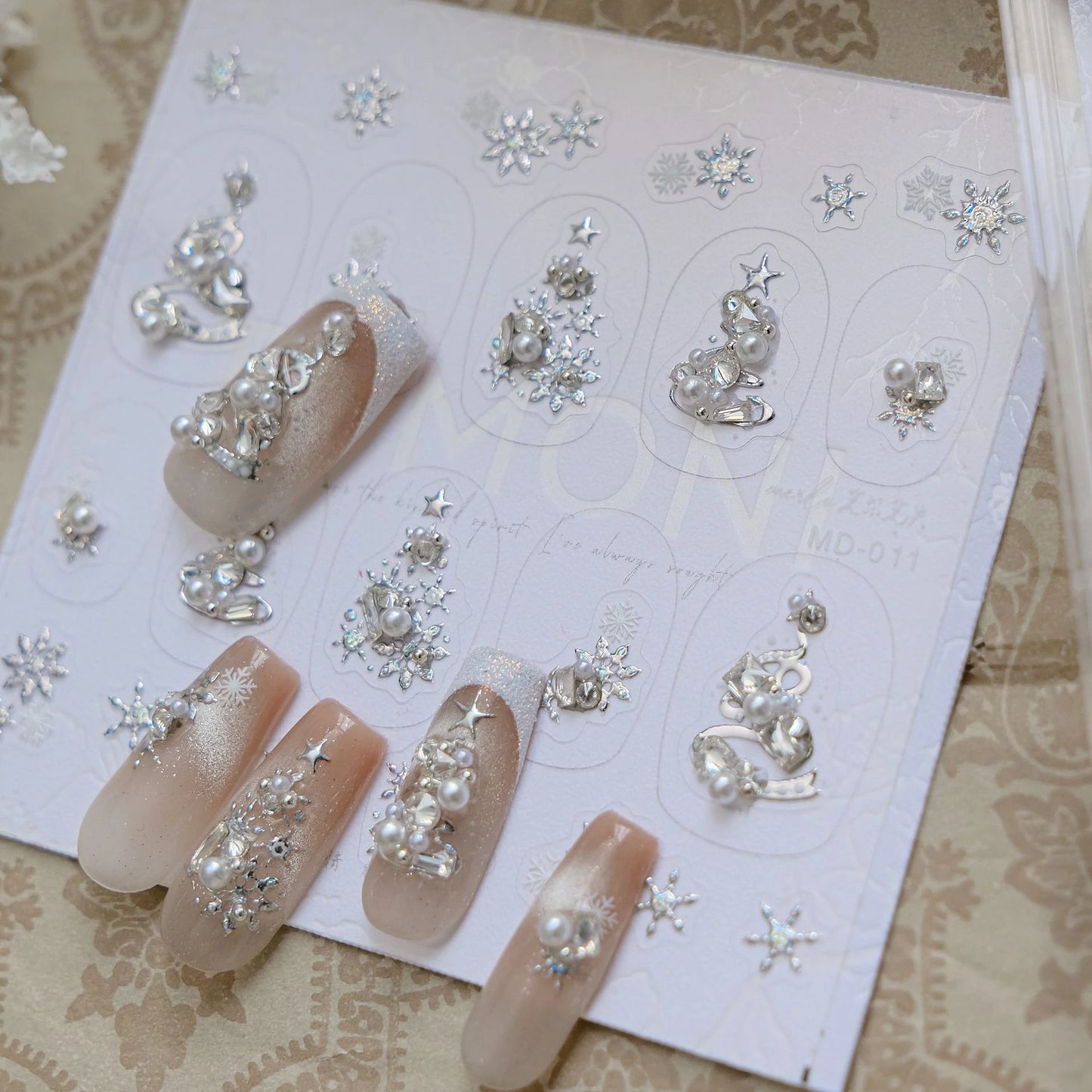 Handmade 5D Christmas Nail Charms Set