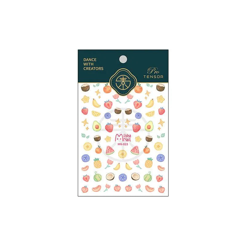 Fruit Slices Nail Art Stickers Adhesive Slider Fruits Sticker Decals MN023