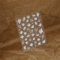 White Flower Leaf Nail Art Stickers Floral Adhesive Embossed Sticker Decals MN171F embossed
