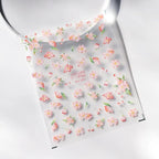 Floral Nail Art Stickers Adhesive Slider Pink Flower Sticker Decals MN193