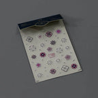 Bohemia Style Nail Art Stickers Adhesive Sliders Floral Pattern Embossed Sticker Decals MN251F