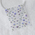 Purple Flower Nail Art Stickers Adhesive Sliders Hydrangea Sticker Decals MN289