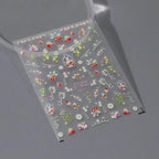 Strawberry Nail Art Stickers Adhesive Slider 3D Strawberry Flower Sticker Decals MN311