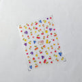 Summer Fruit Grape Nail Art Stickers Adhesive Slider Embossed Jelly Cherry Sticker Decals MN315