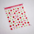 Jelly Strawberry Nail Art Stickers Adhesive Sticker Decals MN327